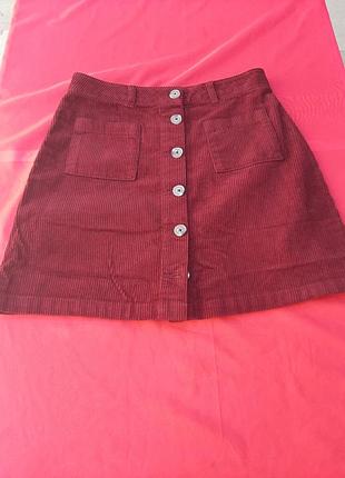 Юбка вельветовая