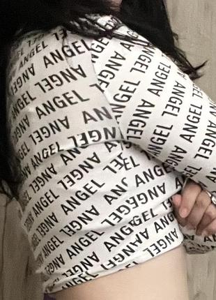 Кофта топ,чорно-біла