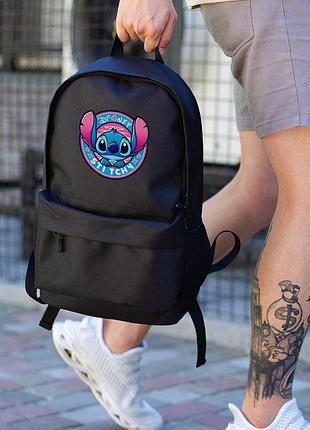 Повседневный рюкзак школьный для мальчика without с принтом стэчь black