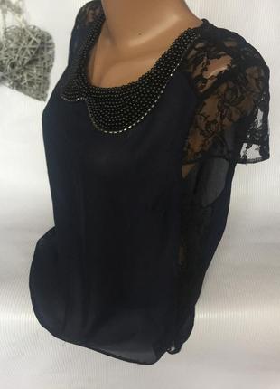 Шикарная блуза с бисером luxe4 фото