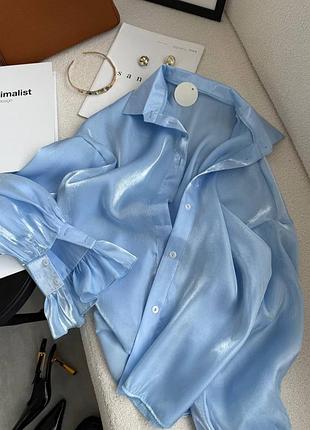 Рубашка органза в цветах