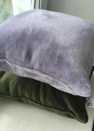 Декоративные флисовые подушки размер 35х35 флис новые!