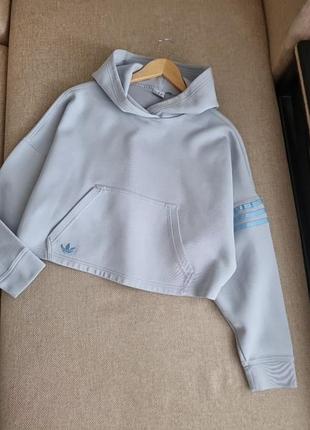 Укорочена худі кенгуру adidas