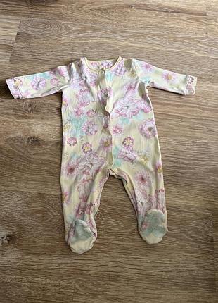 Гарні, котонові чоловічки, на дівчинку, 6-9 місяців, від дорогого бренду: beby next