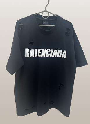 Футболка мужская balenciaga размер xl черная