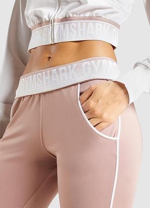 Женские спортивные брюки gymshark, размер s, пыльно-розовые, повседневные, комфортные