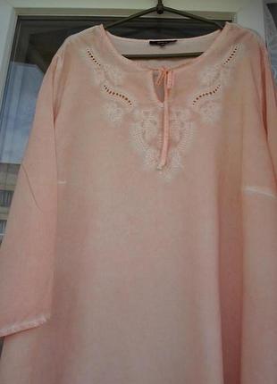 Натуральная блузка -56-58-60 р.