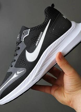 Кроссовки nike air zoom (черно/белые)