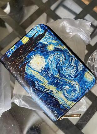 Гаманець для карток ван гог на блискавці
