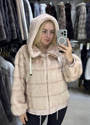 Еко шубка жіноча шуба під норочку бомбер шубка