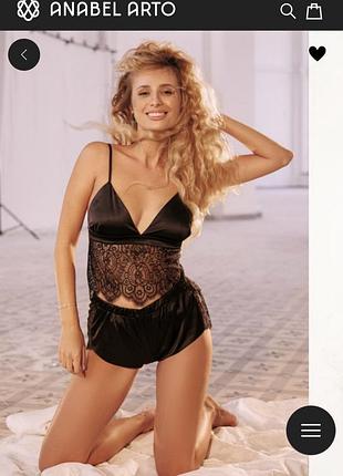 Атласная майка anabel arto