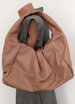 Сумка под кожу зам кофейного цвета