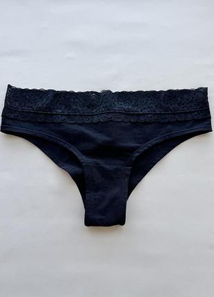 Бавовняні трусики з мереживом h&m хлопковые трусики с кружевом