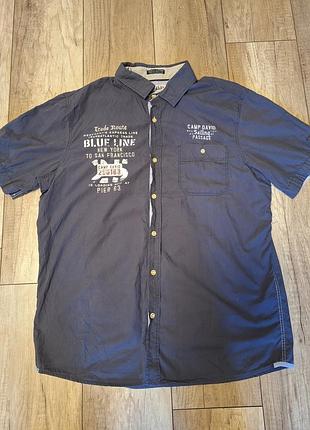Сорочка з коротким рукавом camp david ccd-1701-5723, розмір l