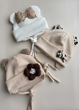 Шапочка 1 шт осінь на флісі