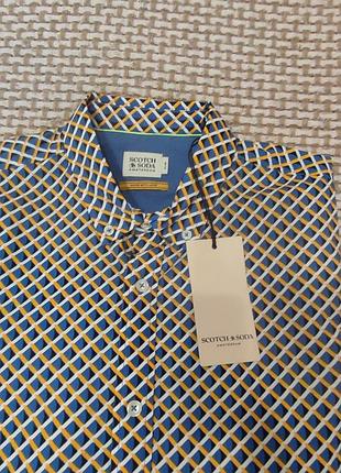 Чоловіча сорочка мужская рубашка scotch&soda amsterdam slim fit crafted with pride