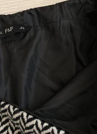Тепла вовняна міні спідниця f&f, uk 14 6