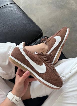 Кроссовки nike cortez vintage suede brown