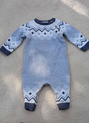 В'язаний тепленький чоловічок 3-6м