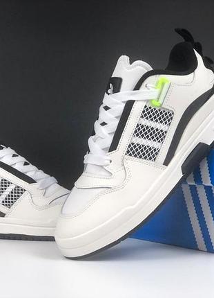 Р.37-46 кроссовки adidas forum ie7114 бело/черные артикул ks 12546