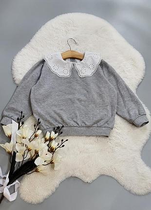 Світшот на байці з коміром