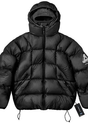 Зимний стильный пуховик palace puffer, пуховик palace с балаклава
