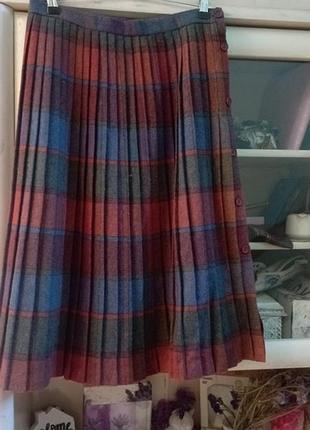 Юбка винтаж шерсть Англия