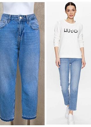 Джинсы из коллекции премиум бренда liu jo из денима средней плотности