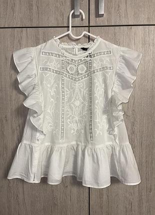 New look  біла блуза блузка