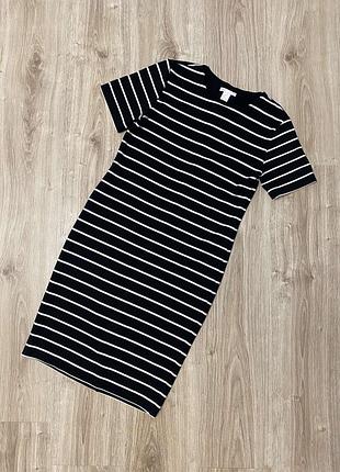 Платье, миди, полоска, h&amp;m 2