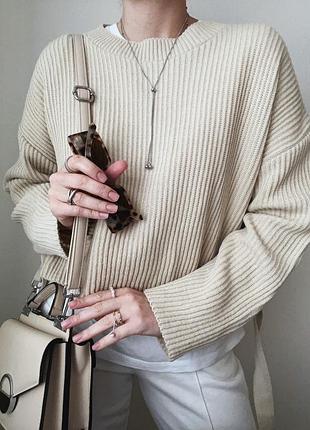 Бежевий светр boohoo