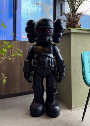 Kaws star wars stormtrooper black велика колекційна статуетка фігурка 140 см чорний kw008