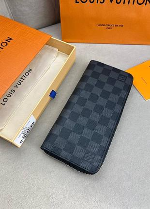 Органайзер сірий louis vuitton zippy damier graphite k421