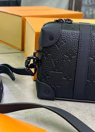 Мессенджер louis vuitton mini soft trunk чорний c830 2