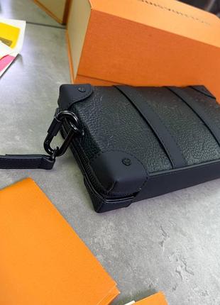 Мессенджер louis vuitton mini soft trunk чорний c830 4