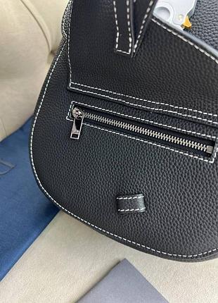 Сумка-слінг чорна dior gallop c853 3