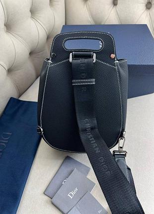 Сумка-слінг чорна dior gallop c853 5