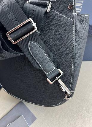 Сумка-слінг чорна dior gallop c853 6