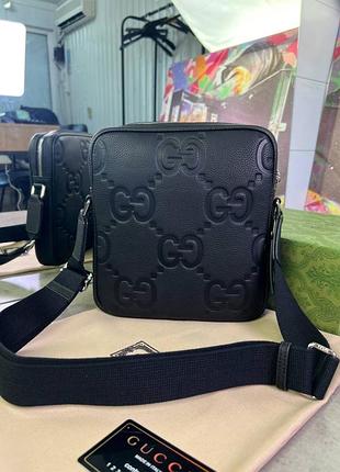 Месенджер чорний gucci jumbo c820