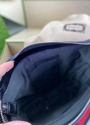 Месенджер сірий gucci supreme c583 2