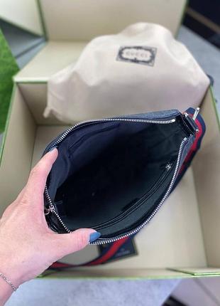 Месенджер сірий gucci supreme c583 3
