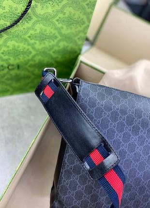 Месенджер сірий gucci supreme c583 4
