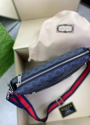 Месенджер сірий gucci supreme c583 6