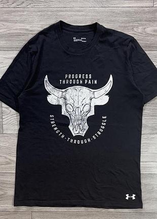 Рідкісна чоловіча спортивна футболка андер армор  under armour the project rock