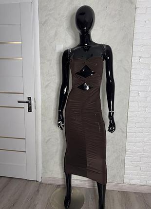 Трикотажна сукня по фігурі плаття prettylittlething , m