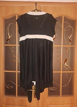 Кардиган-жилетка черный 3