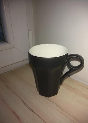 Чашка кружка коричневая керамическая 250мл