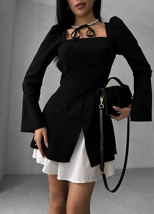 Платье с двойной юбкой