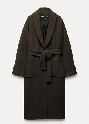 Пальто zara zw collection ha ocнові вовни manteco
