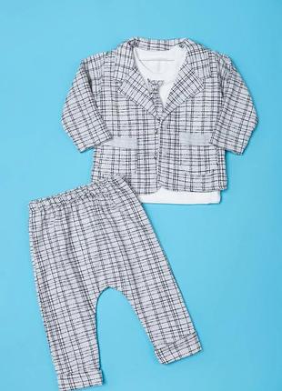 Стильный костюм на 0-9 месяца